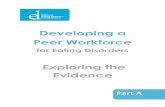 Developing a Peer Workforce - National Eating Disorders ... · PDF file Developing a Peer Workforce - Part A NEDC 2019 . 9 . Using this Guide . The Guide is designed to facilitate