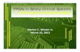 FPGAs in Safety-Critical Systems - Marlon_FPGAs in Safety...¢  Leveraging FPGAs in Safety-Critical Systems