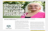 GRADUATE STUDIES 2019-2020 GRADUATE PROGRAM IN CLINICAL PSYCHOLOGY€¦ · GRADUATE STUDIES 2019-2020 GRADUATE PROGRAM IN CLINICAL PSYCHOLOGY IS CLINICAL PSYCHOLOGY FOR YOU? Clinical
