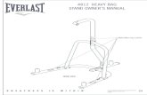 4812 HEAVY BAG STAND OWNER’S MANUAL - Everlast · 2019-09-05 · 4812 HEAVY BAG STAND OWNER’S MANUAL Everlast Worldwide, 1900 Hwy DD, Moberly, MO 65270 Customer Service 800.821.7930