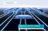 Auxiliary Power Supply - assets.new.siemens.com · • Auxiliary power supply for all standard voltages and networks: from 750 V, 1,500 V, or 3,000 V to 15,000 V/ 16.67 Hz or 25,000
