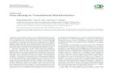 Editorial Data Mining in Translational Bioinformaticsdownloads.hindawi.com/journals/bmri/2014/656519.pdf · Editorial Data Mining in Translational Bioinformatics Xing-MingZhao, 1
