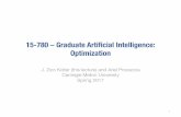 15-780 –Graduate Artificial Intelligence: Optimizationarielpro/15780s17/slides/optimization.pdf · 2017-01-30 · Scenes in our benchmark tests. Left and center: two of the scenes
