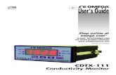 CDTX-111 Conductivity Monitor - Omega Engineering CDTX-111 CONDUCTIVITY MONITOR. 5 the measured pH value