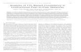 Analysis of TTL-Based Consistency in Unstructured Peer-to ...xujl/Papers/tpds08-ttl.pdf · Abstract—Consistency maintenance is important to the sharing of dynamic contents in peer-to-peer
