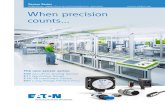 When precision counts - Eaton Electrical · Sensor Series Inductive, capacitive and photoelectric sensors When precision counts... The new sensor series: E59 AccuProx Analog Sensor