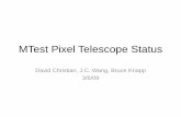MTest Pixel Telescope Status - epp.fnal.govepp.fnal.gov/DocDB/0004/000467/010/MTest Pixel Telescope Status.pdfmerged two at a time: at each stage, if information is present at both