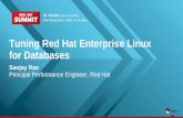 Tuning Red Hat Enterprise Linux for Databases · 2018-02-06 · Tuning Red Hat Enterprise Linux for Databases ... sched_min_ granularity_ns nanoseconds auto-scaling 10000000 sched_wakeup_granularity_ns