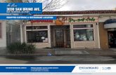 For Lease San... · 2019-03-16 · for lease. 3030 san bruno ave. san francisco, ca 94134. equipped catering & restaurant location. priscilla ilder / sales & leasing associate. e: