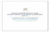 DLALA BROKERAGE AND INVESTMENT HOLDING COMPANY …€¦ · The Fundamental governance principles that regulate the relationship between Dlala Brokerage and Investment Holding Company