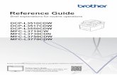 MFC-L3770CDW MFC-L3710CW Reference Guide · 2018-04-26 · Reference Guide Brief explanations for routine operations DCP-L3510CDW DCP-L3517CDW DCP-L3550CDW MFC-L3710CW MFC-L3730CDN