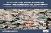 Supporting Safer Housing Reconstruction After Disastersurbanresiliencehub.org/wp-content/themes/un... · Community contracting Subsidies Promotion of financial inclusion Insurance