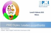 PMO Styles: Leaders a confronto.....e in questo contesto l’INFORMATIONTECHNOLOGY ha un ruolo strategico ! Essere un vantaggio competitivo per L’Azienda Integrata, agile and veloce