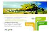 Organic - Cargill...Consumer Demand for Organic & Non-GM Products is Increasing1 Significantly greater number of consumers are 2016: 40% checking for sunflower oil in packaged foods.1
