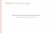 AE Corporate Brochure - Aton energy can wreak havoc on electronics, too little results in brownouts
