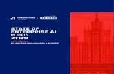 STATE OF ENTERPRISE AI - analyticsindiamag.com · expected to reach $79.2 billion1. Forecasts estimate that AI technologies will per-vade every software product2 next year, and AI