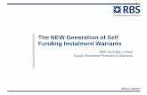 RBS Self Funding Instalment Pr · PDF file RBS Self Funding Instalment Presentation Author: RBS Subject: RBS Self Funding Instalment Warrants Presentation for lending into ASX Equities