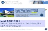 Mark SCHNEIDER - Sika GCC · Mark SCHNEIDER Head Global Product Sustainability ... differentiation between Answer customer requests Use for communication, marketing and sales ...