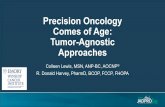 Precision Oncology Comes of Age: Tumor-Agnostic Approaches · Precision Medicine Strategies in Oncology •Cancer focused and/or patient focused •Cancer-based approaches •Tumor