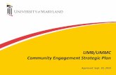 UMB/UMMC Community Engagement Strategic Plan...Joint Community Engagement Strategic Planning Retreat Sept. 14, 2016 5 UMB UMMC/UMMS Fifty-three leaders and staff members from UMB,