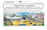 New ride to bring more mayhem to Universal Studios Japan ......Freeze Ray Sliders ride in “the World’s Largest Minion-themed Area”, on Saturday June 30th, 2018. The Minions,