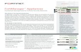 FortiManager Appliances - GlobalGatefortinet.globalgate.com.ar/pdfs/FortiManager/FortiManager...Datashe… · FortiManager XML API The FortiManager XML API is a Web Services interface
