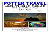 LIGHTNING RIDGE - Potter Travelpottertravel.com.au/...Lightning-Ridge-Brochure-A4.pdf · On arrival into Lightning Ridge we have lunch at the Outback Resort then this afternoon take