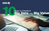 Ways to Transform Big Data - informatec.com · Big data is a big deal – more than half of enterprises globally view Big Data as an opportunity and plan to increase their investments