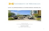 SITE FURNISHINGS STANDARDS MANUAL · Intent: The “Site Furnishings Standards Manual” identifies design considerations and recommends specific products to be used on the University