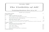 The Visibility of AIC - International...October 2009 The Visibility of AIC Training Booklets Nos. 14 & 15 Table of contents Introduction 2 PART ONE I. The richness of AIC 1. The sense