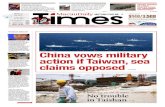 China vows military - Macau Daily Times · 2019-06-02 · The contraction comes despi-te a record number of visitors to Macau this year, which is ... (about 9.87 billion pata-cas)