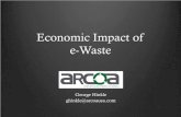 Economic Impact of e-Waste - American Chemical Society · 2013-05-08 · Economic Impact of e-Waste George Hinkle ghinkle@arcoausa.com . Presentation Overview Defining e-Waste What