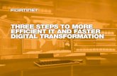 THREE STEPS TO MORE EFFICIENT IT AND FASTER DIGITAL ... · EFFICIENT IT AND FASTER DIGITAL TRANSFORMATION . INTRODUCTION 1 SECTION 1: AUTOMATE TO ENABLE SPECIALIZATION 2 ... unless