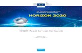 H2020 Model Contract for Experts - European Commissionec.europa.eu/.../data/ref/...mono-contract_v1.1_en.pdf · H2020 Model Contract for Experts: February 2014 . 6 . Depending on