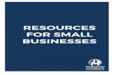 RESOURCES FOR SMALL BUSINESSES - Videotex...RESOURCES FOR SMALL BUSINESSES Manhattan Chamber of Commerce, 1120 Avenue of the Americas, 4th Floor, New York, NY 10036 Information and