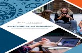 TRANSFORMING FOR TOMORROW - BC Colleges€¦ · TRANSFORMING FOR TOMORROW EXECUTIVE SUMMARY British Columbia has an impressive, nation-leading track record when it comes to job creation,