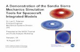 A Demonstration of the Sandia Sierra Mechanics Simulation Tools … › TFAWS11 › Proceedings › TFAWS2011-IN-00… · Jet Propulsion Laboratory California Institute of Technology