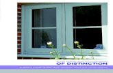 Quality windows, doors and conservatories OF DISTINCTION · Quality is top priority when producing your windows, doors and conservatories, with the highest standards set from beginning