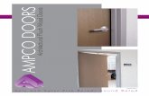 AMPCO DOORS Architectural Flush Wood Doors · PDF file Ampco Fire Rated Doors Ampco Specialty Doors Available in High Pressure Laminate and Wood Veneer Fire rated 45 minutes Neutral