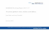 WIDER Working Paper 2017/17 · WIDER Working Paper 2017/17 Tourism global value chains and Africa Jack ... Seychelles (35 per cent), Mauritius (27.4 per cent), Morocco (25.1 per cent),