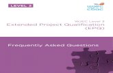 WJEC Level 3 Extended Project Qualification (EPQ) · e.g. dissertation, field investigation, artefact, design or a performance. 1.2 How many Guided Learning Hours (GLH) are needed?