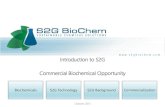 Introduction to S2G Commercial Biochemical Opportunity · 2016-11-14 · Introduction to S2G Commercial Biochemical Opportunity October, 2015. Biochemicals –What They Are ... MEng