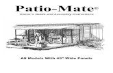 Patio-Mate 7,8,9,10,11 Panel x 45 English - Yahoolib.store.yahoo.net/lib/elitedeals/patiomatemanual.pdfPatio-Mate® (7, 8, 8, 10, and 11 Panel Models with 45” wide Panels) 4 2. To
