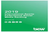 International Sports Federations Social Media Ranking · 2020-02-12 · focusing more on moving-image content can increase a Federation’s engagement on social media. BCW Sports
