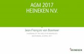 AGM 2017 HEINEKEN N.V. · PDF file AGM 2017 HEINEKEN N.V. CHAIRMAN OF THE EXECUTIVE BOARD/CEO AMSTERDAM, 20 APRIL 2017. 1 Disclaimer This presentation contains forward-looking statements
