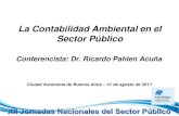 La Contabilidad Ambiental en el Sector Público · 1 Conferencista: Dr. Ricardo Pahlen Acuña ... • la actividad: económica – financiera – patrimonial – presupuestaria y