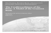 The Creditworthiness of the Poor: A Model of the Grameen Bank › PUBLICAT › RESWKPAP › PDF › rwp10-11.pdf · The Creditworthiness of the Poor: A Model of the Grameen Bank Michal