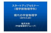 スタートアップセミナー （理学部物理学科） 現代 …ksirius.kj.yamagata-u.ac.jp/~takizawa/startup100520.pdfスタートアップセミナー （理学部物理学科）