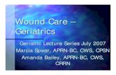 WOUND CARE WORKSHOP...putting it all together There is a (size) wound on the (location) with (undermining cm) at (time) o’clock and (tunneling cm) at (time) o’clock that has a