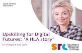 Upskilling for Digital - Ulster University€¦ · Upskilling for Digital Futures: ‘A HLA story’ Liz Finnigan & Asha Jamil •Project 10 •Digital Upskilling: PG Cert in Digital